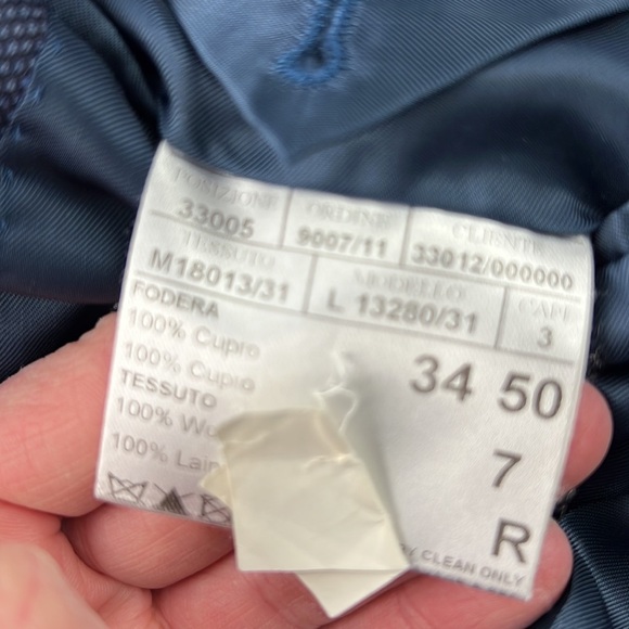 Men's Canali navy blue suit jacket - Picture 11 of 16